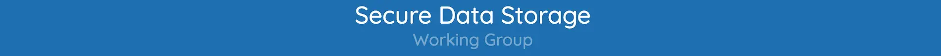 Secure Data Storage WG - DIF